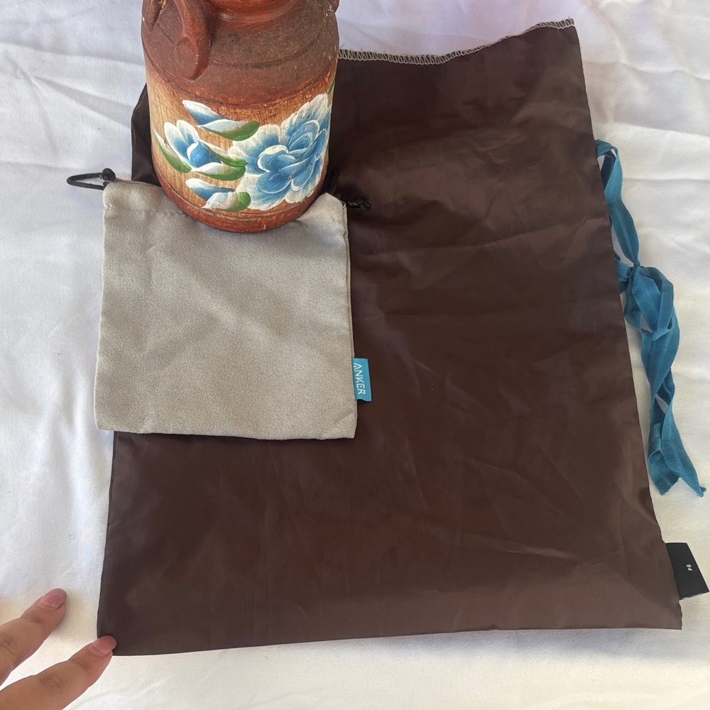 Brown and Gray Men's Bag